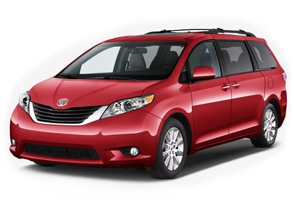 Ворсовые коврики на Toyota Sienna III 2010 - 2020 в Архангельске