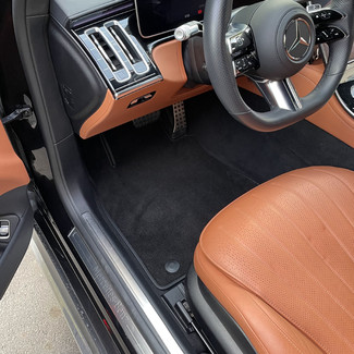 Ворсовые коврики на Mercedes S (W223, V223) 2020 - 2025 в Архангельске