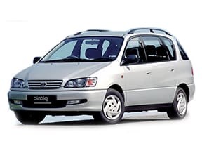 Ворсовые коврики на Toyota Picnic I 1996 - 2001 в Архангельске