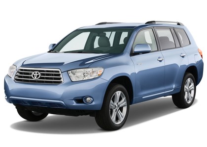 Ворсовые коврики на Toyota Highlander II 2007 - 2013 в Архангельске