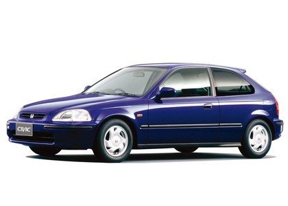 Ворсовые коврики на Honda Civic VI 3d 1995 - 2001 в Архангельске