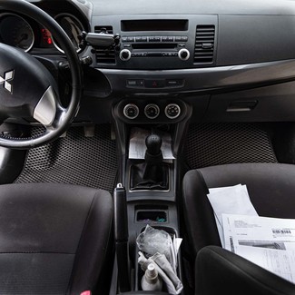 Ворсовые коврики на Mitsubishi Lancer X 2007 - 2017 в Архангельске