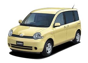 Ворсовые коврики на Toyota Sienta I 2003 - 2015 в Архангельске
