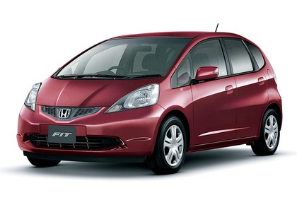 Ворсовые коврики на Honda Fit II 2007 - 2013 в Архангельске